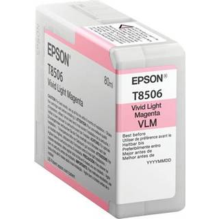 Epson T8506 C13T850600 Lys Magenta Blækpatron, 80 ml