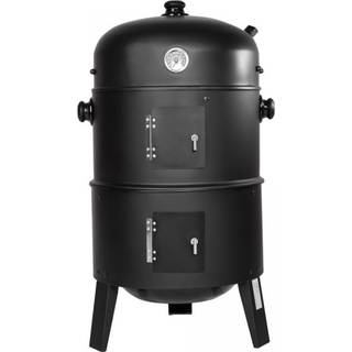3-i-1 BBQ grill inkl. termometer - sort