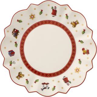 Villeroy & Boch Toy's Delight Bread & Butter asiet Ø18 cm Hvid-rød