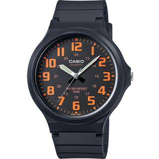 Casio Collection Quartz Black Dial Black Resin Strap Men's Watch MW-240-4BVEF