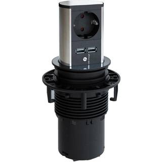 BACHMANN ELEVATOR Pop-up el udtag 2 x USB lader 2,15 A & 1 x Schuko