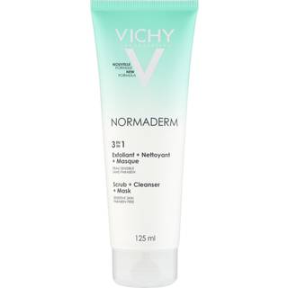 Vichy Normaderm 3-i-1 Scrub + Cleanser + Mask - skrub, rens og ansigtsmaske 125 ml