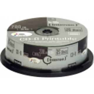 Intenso® CD-R 700MB/80 Min. 52x Speed - 25 stk. På spindel (Printbar)