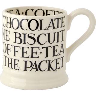 Emma Bridgewater Emma Bridgewater Cream Black Toast 1/2 Pint Mug