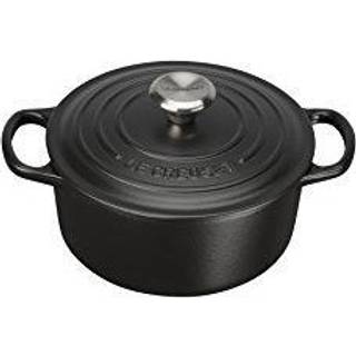 Le Creuset Bräter Signature Rund Gusseisen Schwarz 18cm