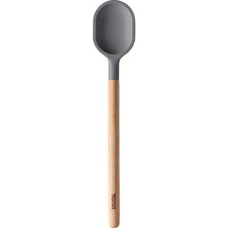 Thomas Kitchen Kochlöffel Silikon grau / Griff aus Buchenholz - Grau