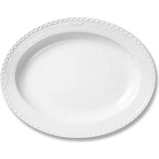 Royal Copenhagen Hvid Halvblonde Fad 36,5 cm