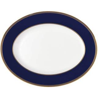 Wedgwood - Renaissance Gold Oval Dish - Serveringsfade - Blå