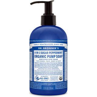 Dr. Bronner’s Peppermint Flydende sæbe til krop og hår 355 ml - 355 ml