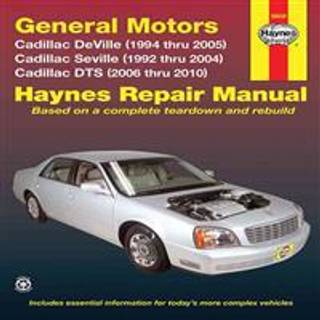 Cadillac DeVille (94-05), Seville (92-04), & DTS (06-10) Haynes Repair Manual (USA)