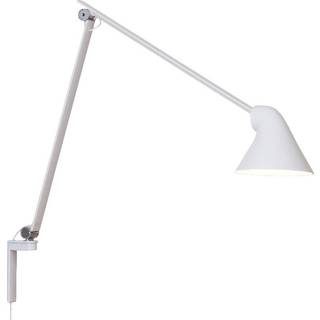 Louis Poulsen NJP Væglampe 10W LED 3000K Lys Grå Lang Arm