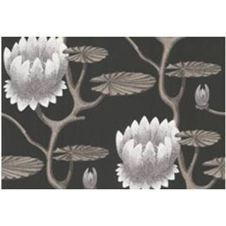 Summer Lily - White & Gilver on Charcoal
