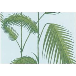 Palm Leaves - Leaf Green on Sea Foam