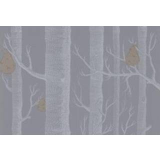 Woods & Pears - Silver & Bronze on Lilac Grey
