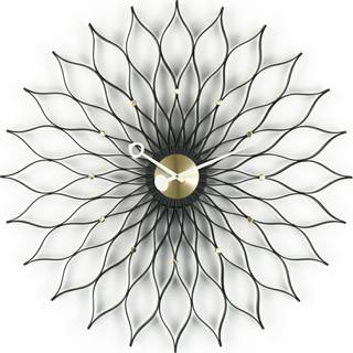 Vitra Sunflower Clock Ur Sort/Messing