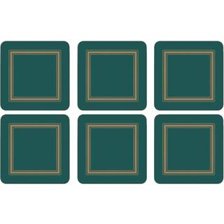 Classic Glasunderlag Sort 6 stk