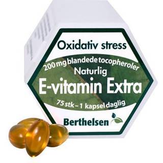 Berthelsen E-vitamin Extra 200 mg - 75 kaps.