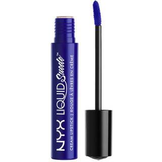 NYX Professional Makeup Liquid Suede Cream Lipstick - Jet -Set (True Blue)