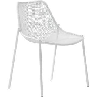 EMU - Round Chair Indian Brown - Udendørs spisebordsstole - Christophe Pillet - Brun - Metal