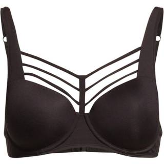 Leading Strings Plunge Balcony Bra - Strictly Black
