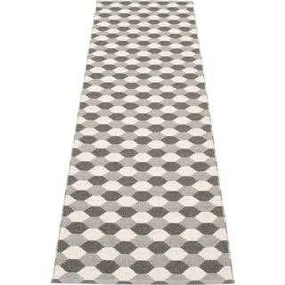 Pappelina, Dana tæppe 70x250 cm warm grey / charcoal / vanilla