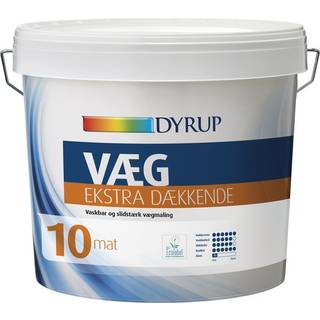 Dyrup Væg 10 - Ekstra Dækkende Hvid - 0,75lt ✓ På lager - klar til levering og afhentning
