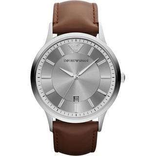 Emporio Armani AR2463 Klassisk sølvfarvet urskive herreur