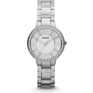 Fossil VIRGINIA armbåndsur i stål med krystaller
