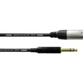 Cordial CFM 0,6 MV XLR Adapterkabel [1x XLR-stik - 1x Jackstik 6,3 mm] 0.60 m Sort