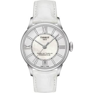 Tissot T099.207.16.116.00 Chemin Des Tourelles Automatic Lady Hvid/Læder Ø32 mm