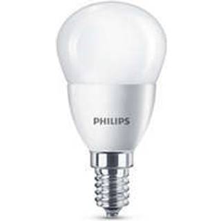 Philips LED 40W  krone  varm hvid  E14  mat  ikke dæmpbar  1 stk - 8718696475003 ✓ På lager - klar til levering og afhentning