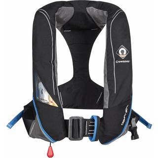 Oppustelig redningsvest Crewsaver Crewfit Pro 180N, automatisk, sort + kulsyrepatron 38 gram, One-Size (&gt; 40 kg)
