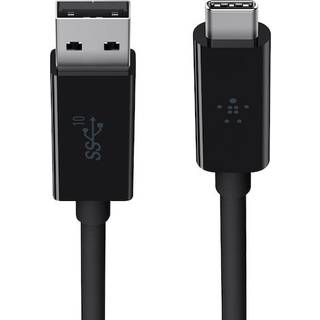 Belkin USB-A til USB-C kabel 1 meter - sort - På lager i butik