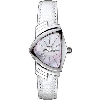 Hamilton H24211852 American Classic Ventura Hvid/Læder 24x28 mm