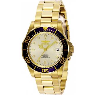 Invicta 36043 Pro Diver Sort/Gul guldtonet stål Ø40 mm