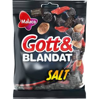 Malaco 2 x Godt &amp; Blandet m. Saltlakrids