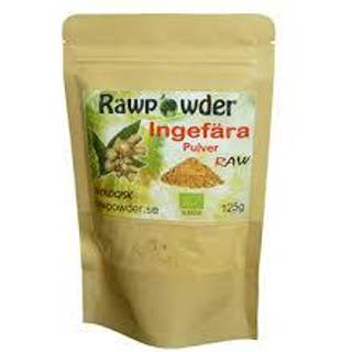 RawPowder Ingefærpulver, 125 g