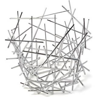 Alessi Serving and Trays - 'Blow Up' citrus basket in steel 18/10 stainless steel mirror p