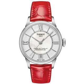 Tissot T099.207.16.118.00 Chemin Des Tourelles Automatic Lady Hvid/Læder Ø32 mm