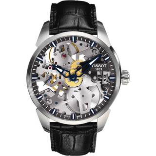 Tissot T070.405.16.411.00 T-Classic T Complication Sølvfarvet/Læder Ø43 mm