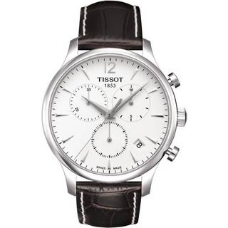 Tissot T063.617.16.037.00 Tradition Sølvfarvet/Læder Ø42 mm