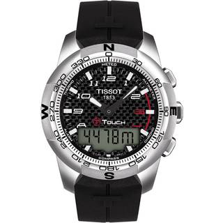 Tissot T047.420.47.207.00 Sort/Gummi Ø42.7 mm
