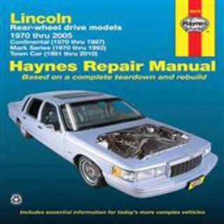 Lincoln RWD covering Continental (70-87) Mark Series (70-92) Town Car (81-10) Haynes Repair Manual (USA)