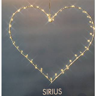 Sirius Liva Hjerte, 40 LED, H26 cm, Hvid