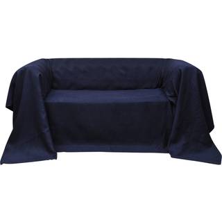 Sofaovertræk i micro-suede, Marineblå, 270 x 350 cm