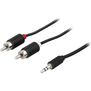 DELTACO DELTACO Lydledning 3,5 mm ha - 2 x RCA ha 2 m, hvid 7340004658252