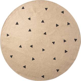 Jute Carpet - Large - Black Triangles