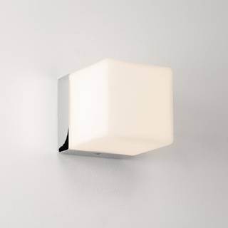 Astro Cube væglampe i krom