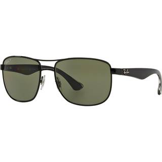 Ray - Ban Mand RB3533 002/9A Solbriller Metal Sort G15 Firkantet Polariseret