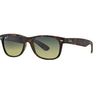 Ray - Ban Unisex RB2132 NEW WAYFARER 894/76 Solbriller Injiceret Skildpadde Blå Firkantet Polariseret